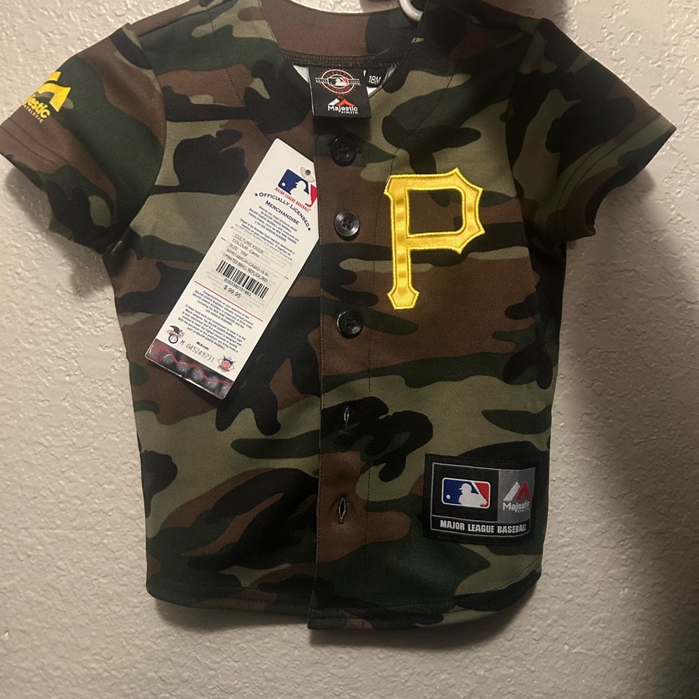 Pittsburgh Majestic Camo Kids Jersey